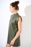 ABITO CON COLLETTO SACCHETTO VERDE MILITARE