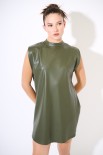 ABITO CON COLLETTO SACCHETTO VERDE MILITARE