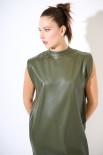 ABITO CON COLLETTO SACCHETTO VERDE MILITARE