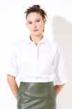 CAMICIA OVERSIZE POPELINE BIANCO