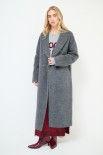CAPPOTTO LANA 70% INTEGRALE DOPPIOPETTO GRIGIO