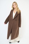 CAPPOTTO LANA 70% INTEGRALE DOPPIOPETTO MORO