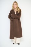 CAPPOTTO LANA 70% INTEGRALE DOPPIOPETTO MORO