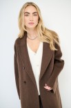 CAPPOTTO LANA 70% INTEGRALE DOPPIOPETTO MORO