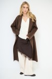 CAPPOTTO LANA 70% INTEGRALE DOPPIOPETTO MORO