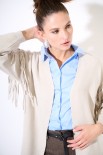 CARDIGAN GRANDE MICRO PAILLETTES BEIGE