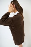 CARDIGAN GRANDE MICRO PAILLETTES MORO
