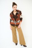 CARDIGAN CORTO CON FRANGE DIS. ETNICO COCCIO