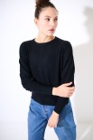 MAGLIA MANICA AMPIA NERO