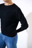 MAGLIA MANICA AMPIA NERO