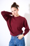 MAGLIA MANICA AMPIA VINO
