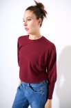 MAGLIA MANICA AMPIA VINO