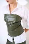 TOP ZIP E DT VERDE MILITARE