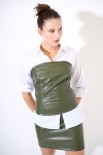 TOP ZIP E DT VERDE MILITARE