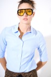 CAMICIA OXFORD CELESTE