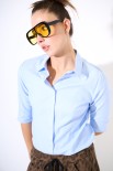 CAMICIA OXFORD CELESTE