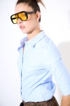 CAMICIA OXFORD CELESTE