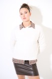 MAGLIA CON TASCA BURRO