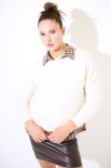 MAGLIA CON TASCA BURRO