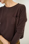 MAGLIA CON TASCA MORO