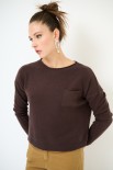 MAGLIA CON TASCA MORO
