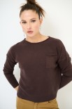 MAGLIA CON TASCA MORO