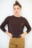 MAGLIA CON TASCA MORO