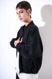 GIACCA CON ZIP CANNA DI FUCILE CON TIRA ZIP NERO