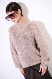 MAGLIA OVER MULTICOLOR BEIGE