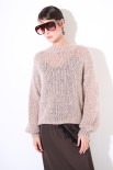 MAGLIA OVER MULTICOLOR BEIGE