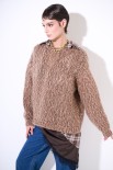 MAGLIA OVER MULTICOLOR MORO