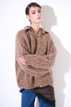 MAGLIA OVER MULTICOLOR MORO