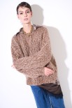 MAGLIA OVER MULTICOLOR MORO