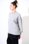 FELPA OVER PIZZO FONDO GRY