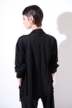 CAMICIA CON DAINETTO CON FRANGE NERO