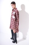 CAMICIA LUNGA OVERSIZE+ LUNGA DT E PACHT VINO