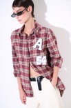 CAMICIA QUADRI CON INCRESPATURA DT E PACHT VINO