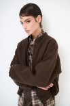 GIACCA CON ZIP CANNA DI FUCILE CON TIRA ZIP MORO