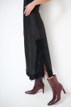 LONGUETTE RASO PIZZO NERO
