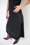 LONGUETTE RASO PIZZO NERO