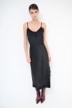 LONGUETTE RASO PIZZO NERO