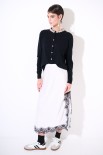 LONGUETTE RASO PIZZO PANNA