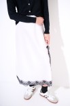 LONGUETTE RASO PIZZO PANNA