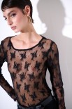 MAGLIA PARICOLLO PIZZO NERO