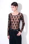 MAGLIA PARICOLLO PIZZO NERO