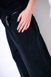 PANTA PALAZZO + CINTURA NERO