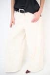 PANTA PALAZZO + CINTURA BURRO