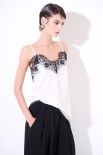 TOP RASO + PIZZO CHAMPAGNE