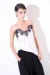 TOP RASO + PIZZO CHAMPAGNE