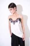 TOP RASO + PIZZO CHAMPAGNE